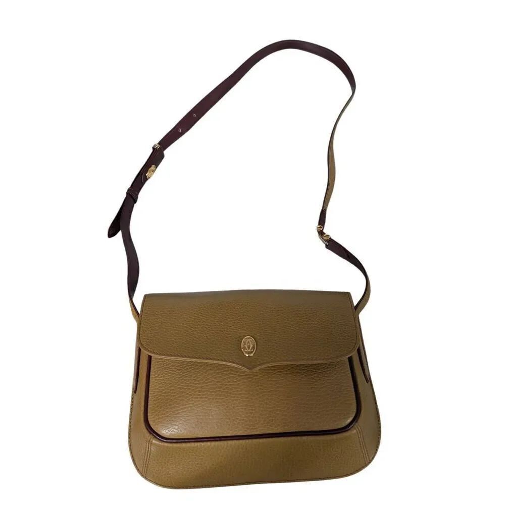 Cartier crossbody bag golden yellow color